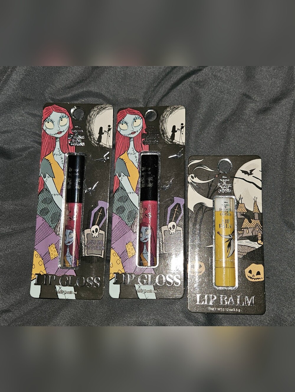 Disney The Nightmare Before Christmas Lip Gloss & Lip Balm Set BNIB